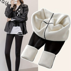 Warm Fleece Fitness Leggings High Waist Yoga Pants