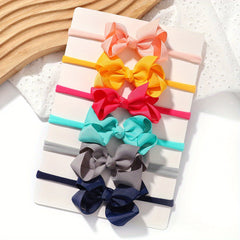 6pcs Bow Headband Hair Accessories for Baby Girls