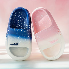 Gradient Slippers Non Slip Lightweight Open Toe Slippers All Seasons