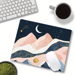 Textured Mouse Mat Non Slip Rubber Base Mousepad 24x13x0.7cm