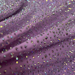 1pc Heavy Duty Rhinestone Fabric Mixed Sizes Full Diamond Embellishment