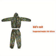 3D Maple Leaf Camo Ghillie Suit Set - Halloween Costume