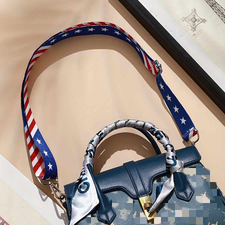 Adjustable Strap American Flag Shoulder Bag