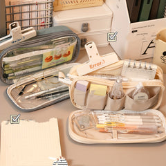 Large Capacity Stationery Bag Pencil Case for Office School Girls