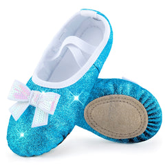 Soft & Breathable Ballet Shoes For Girls & Toddlers With Bow Knot