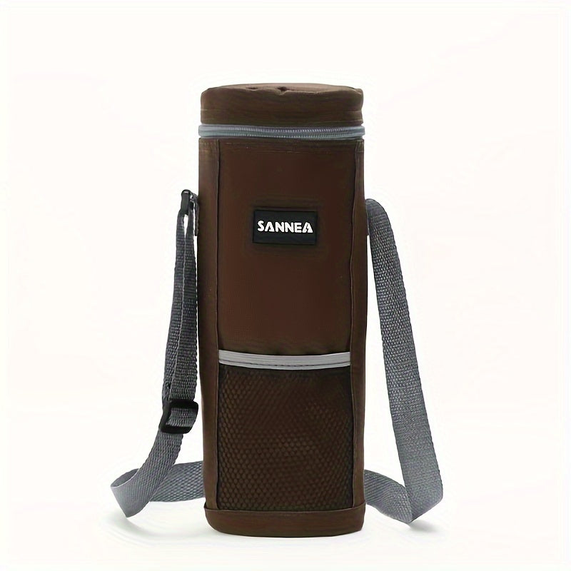 Portable Wine Cooler Bag 1.5L Round Red Aluminum Foil Insulation Bag