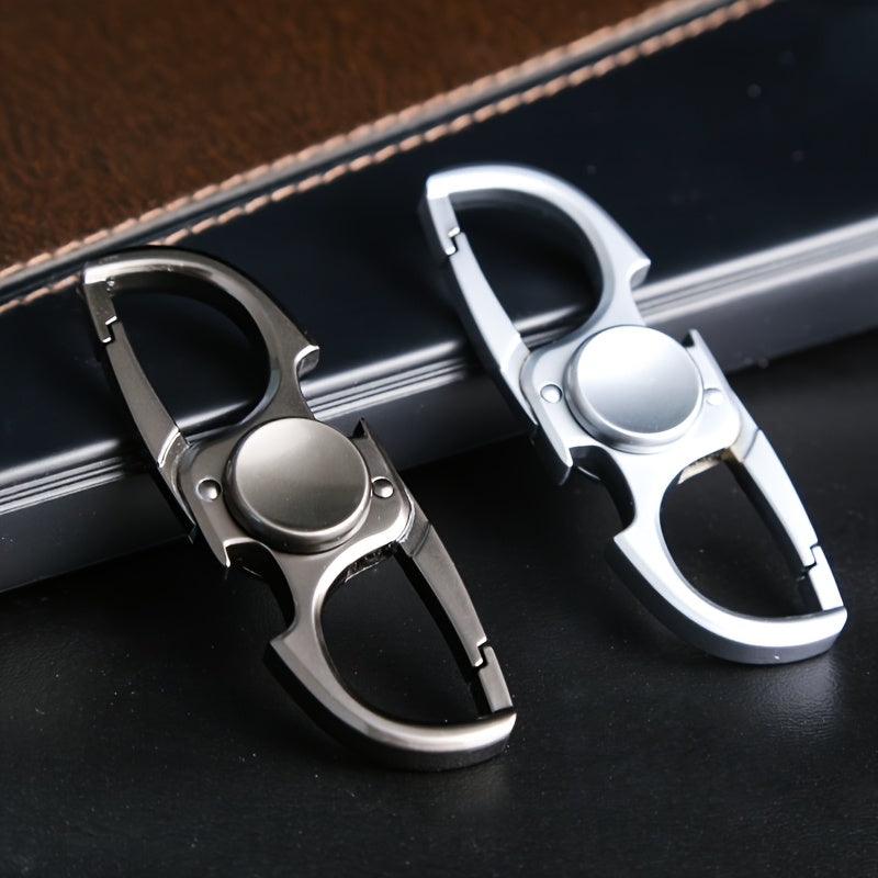 Metal Keychain Fingertip Gyroscope Spinner Non Sharp Functional Toy