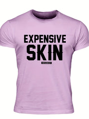 Men's Skin Print T Shirt Crew Neck Tee for Summer Outings
