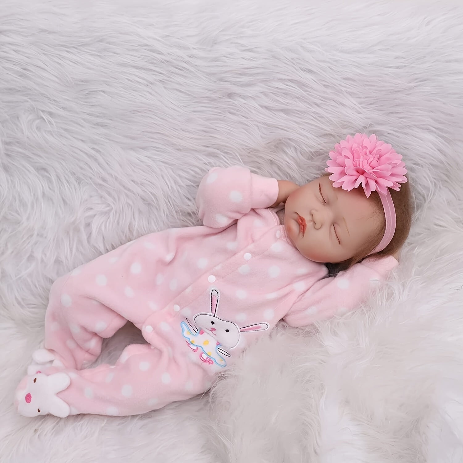 22 Inch Reborn Baby Doll Newborn Girl With Realistic Veins Vinyl