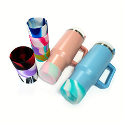 Tumbler Silicone Sleeve & Reusable Straws Set