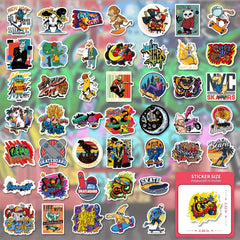 100pcs Hip Hop Psychedelic Stickers for Notebook Mobile Phone Case Bicycle Kids