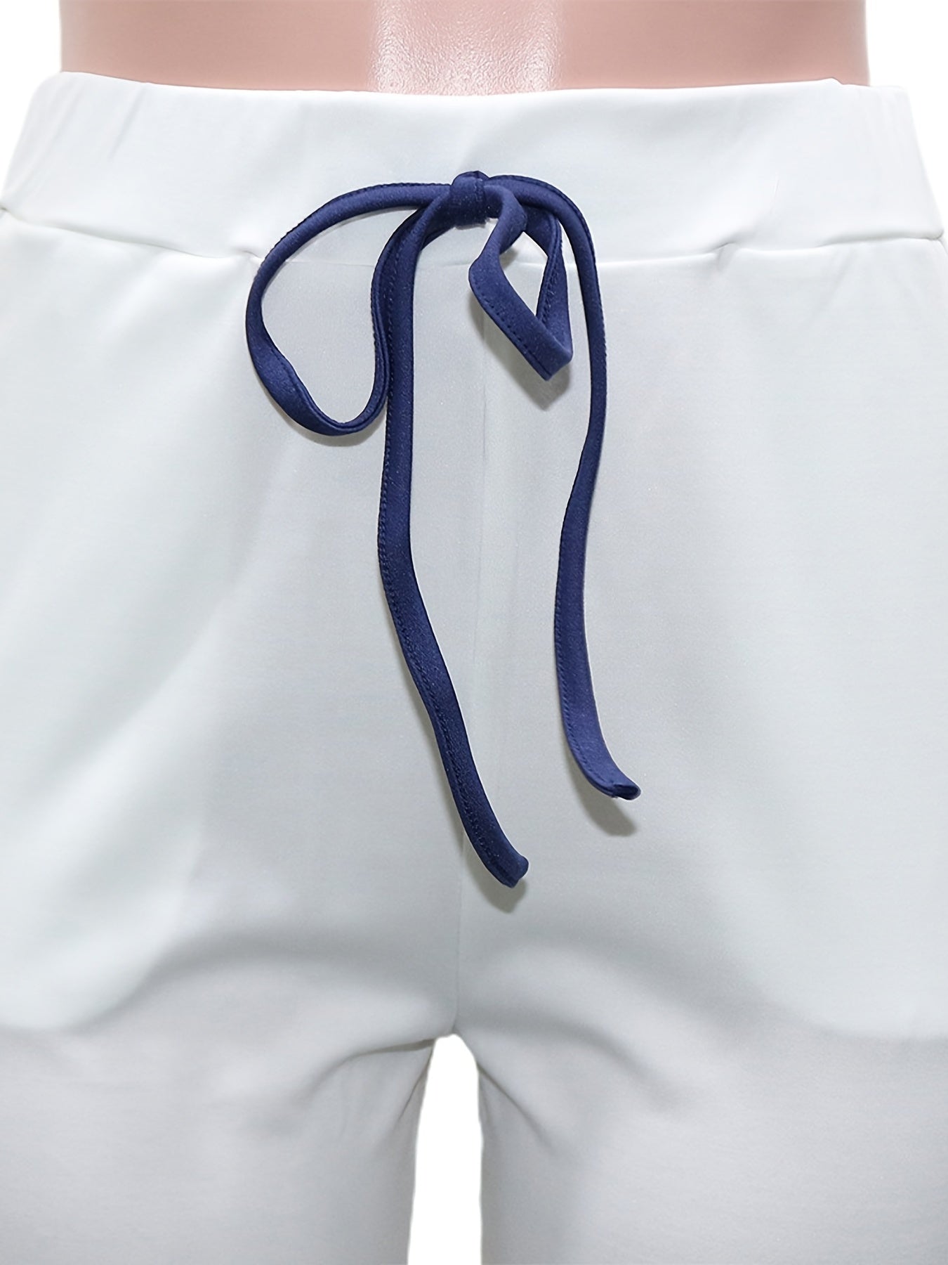 Colorblock Short Sleeve Top & Drawstring Sweatpants Set