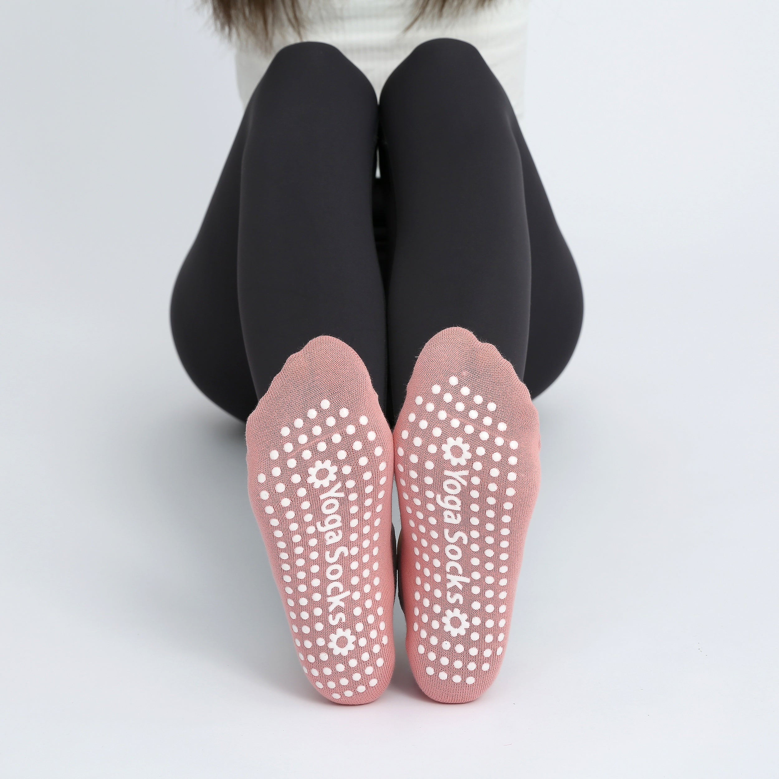 Women's Cross Strap Yoga Socks Non-slip Grips Sports Socks