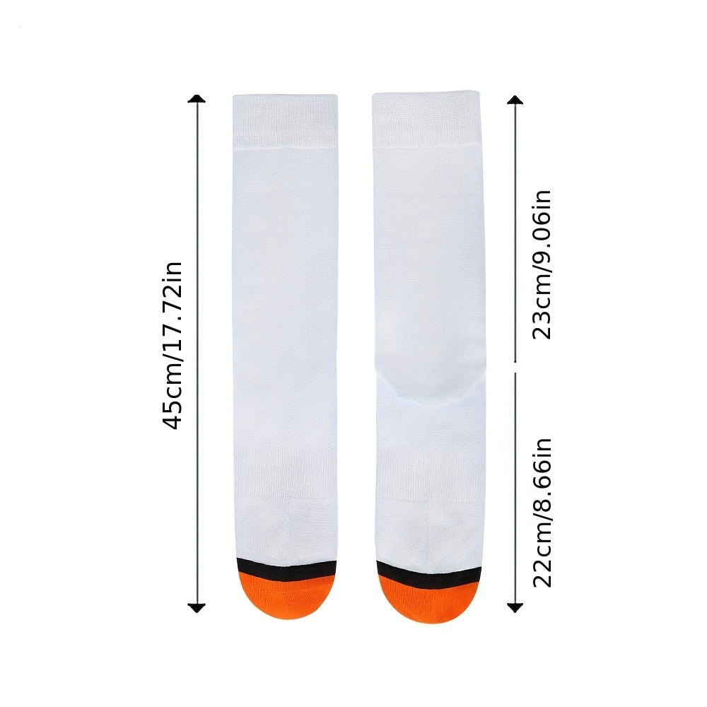 Colorblock Crew Socks Mid Tube Women's Stockings