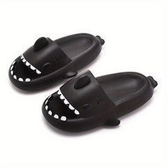 Men's Cartoon Shark Non Slip Platform Slides Comfortable Cloud Slides