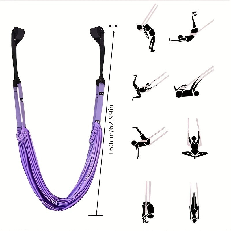 Yoga Stretch Rope Pilates Workout Brace Belt Fitness Supplies