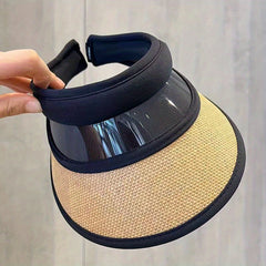 Classic Stitching Sun Visor Hat Wide Brim UV Protection Sun Hat