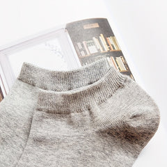 Solid Short Socks Soft & Lightweight Couple Low Cut Ankle Socks Stockings