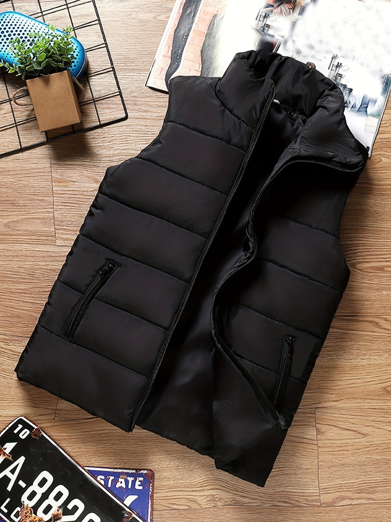 Men's Winter Puffer Vest Lightweight Sleeveless Coat