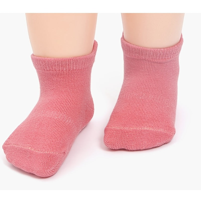 6 Pairs Non Slip Cotton Ankle Socks for Toddlers