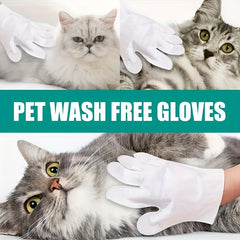 6pcs Disposable Pet Cleaning Gloves Wipes for Cats and Dogs