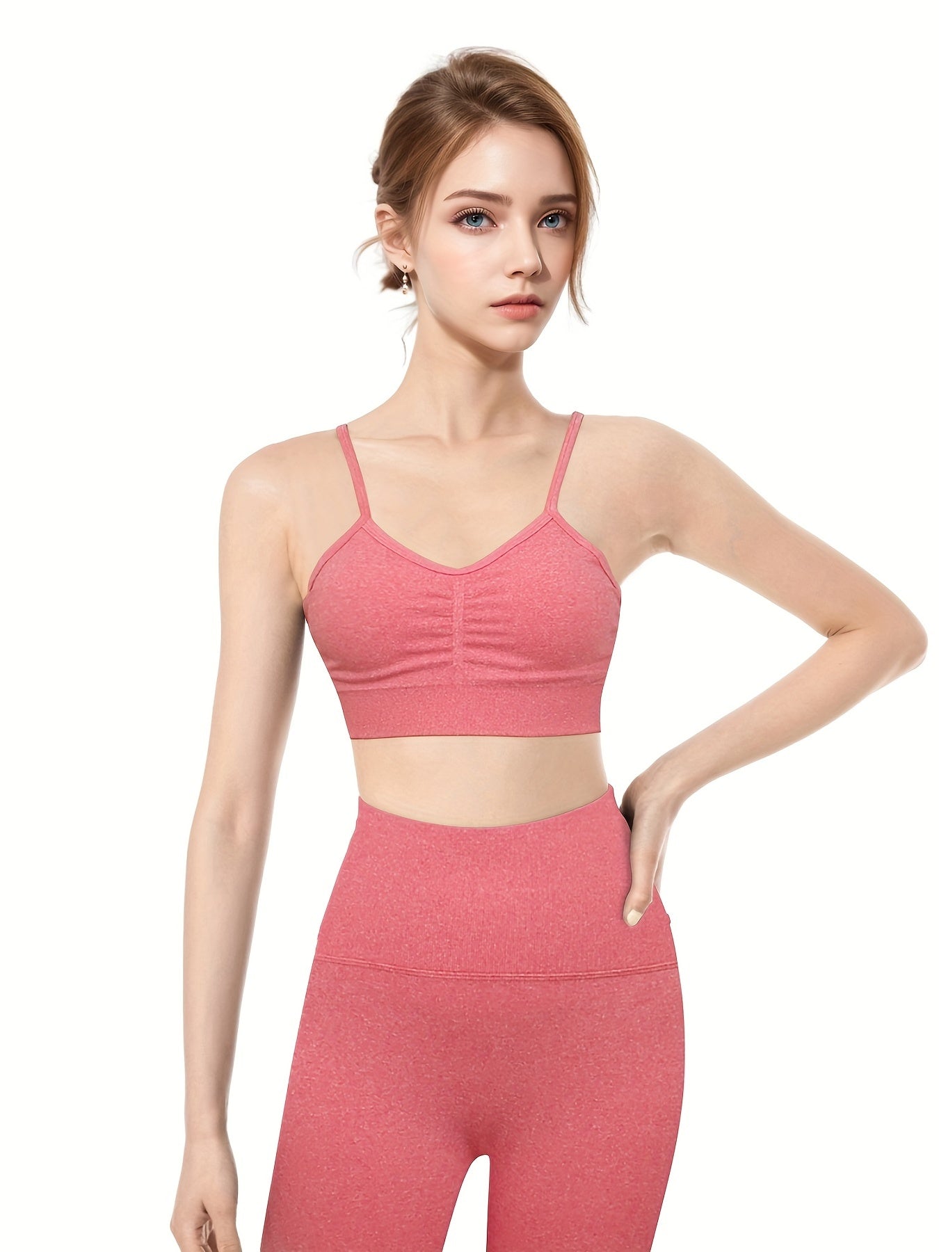 High Stretch Yoga Set Crop Top & Leggings Sporty Suit