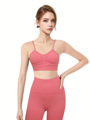 High Stretch Yoga Set Crop Top & Leggings Sporty Suit