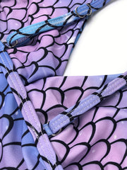 Toddler Girls Fish Scales One Piece Swimsuit