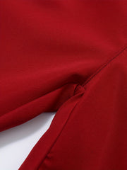 Boys Elastic Waist Long Pants Straight Leg Trousers Solid Casual Pants
