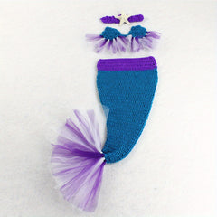 3 Piece Mermaid Photography Dress for Baby's First Swim
