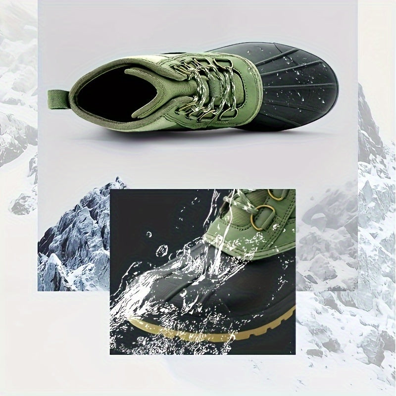 Women's Waterproof Winter Duck Boots Warm Mid Calf Anti-slip Boots