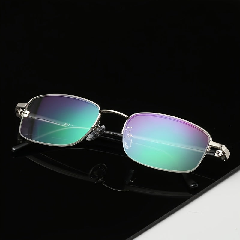 Portable Anti Light Men's Reading Glasses HD Coating