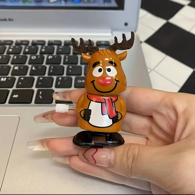 3pcs Christmas Walking Santa Claus and Reindeer Holiday Toy Set