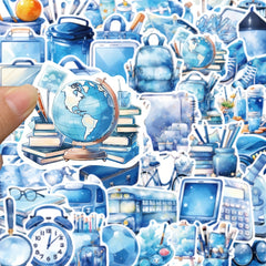 50pcs Cartoon Learning Items Stickers - Handbook Phone Case Water Cup Decor