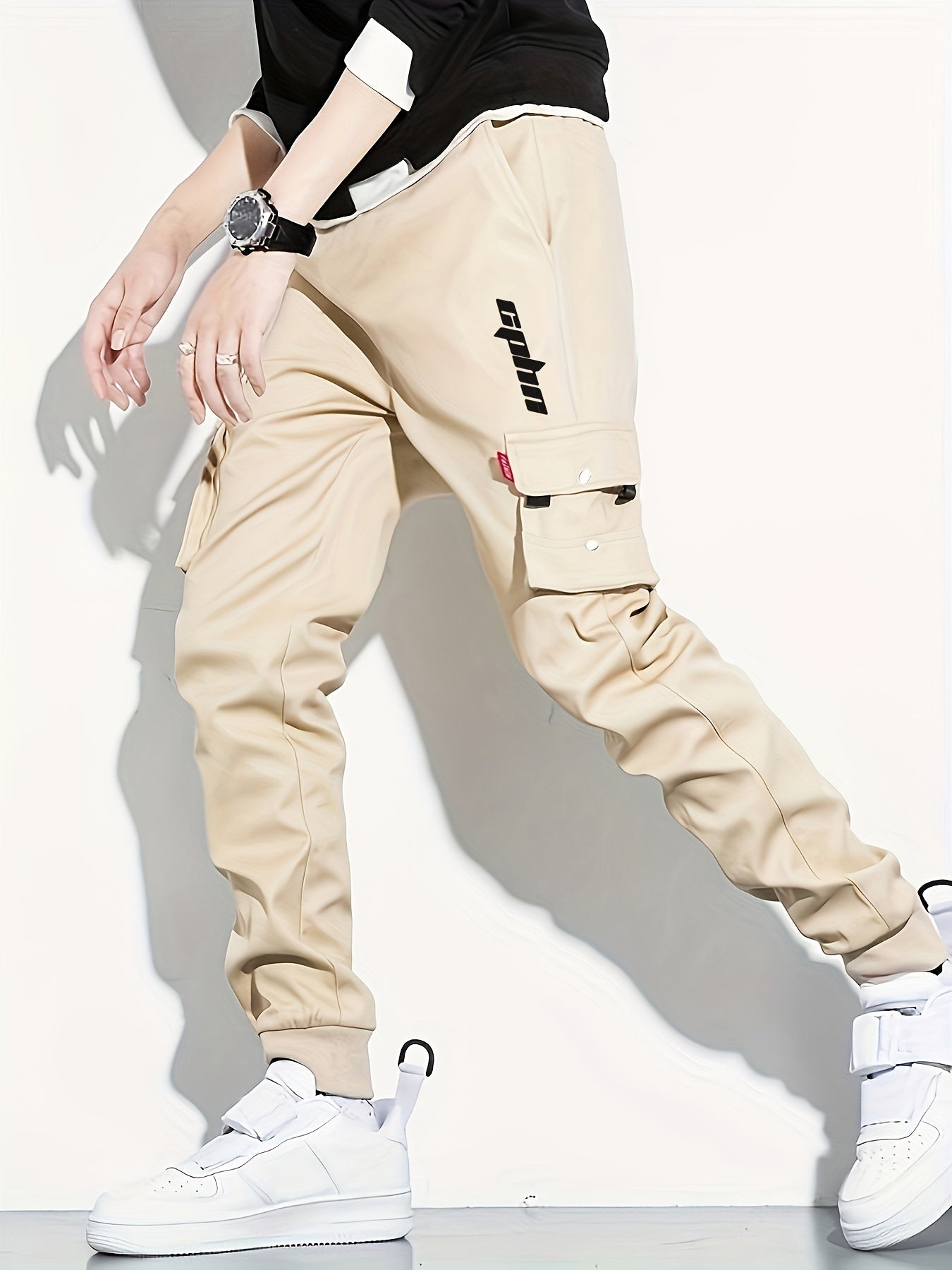 Cargo Work Pants Outdoor Loose Casual Solid Men's Pants