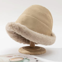 Velvet Hat Winter Cold Hat for Women Valentine's Day