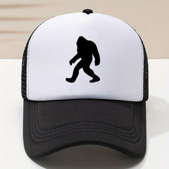 Orangutan Printed Baseball Cap Mesh Breathable Peaked Cap