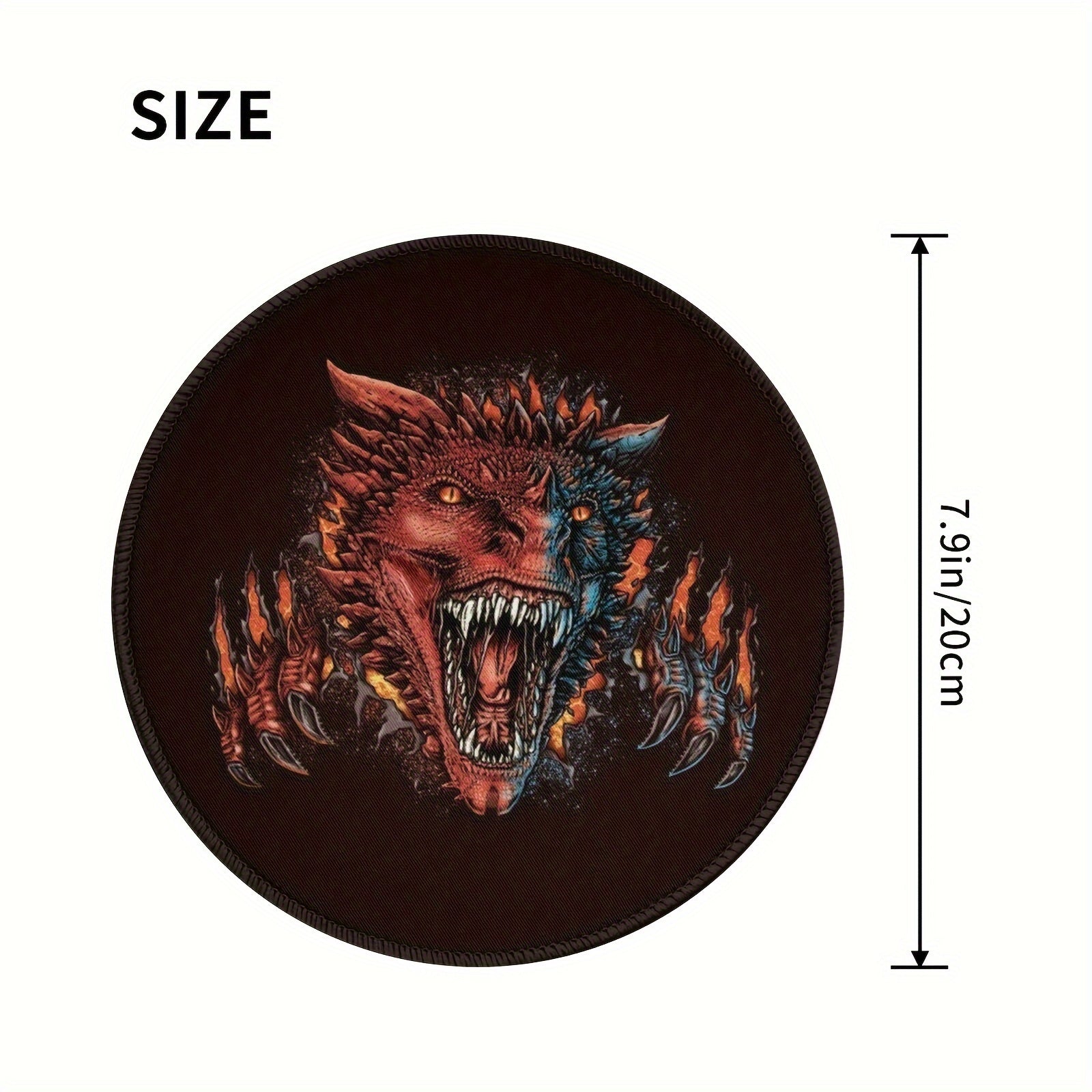 Grimace Pattern Mouse Pad 20x20cm - Non slip Rubber - Desktop Comp