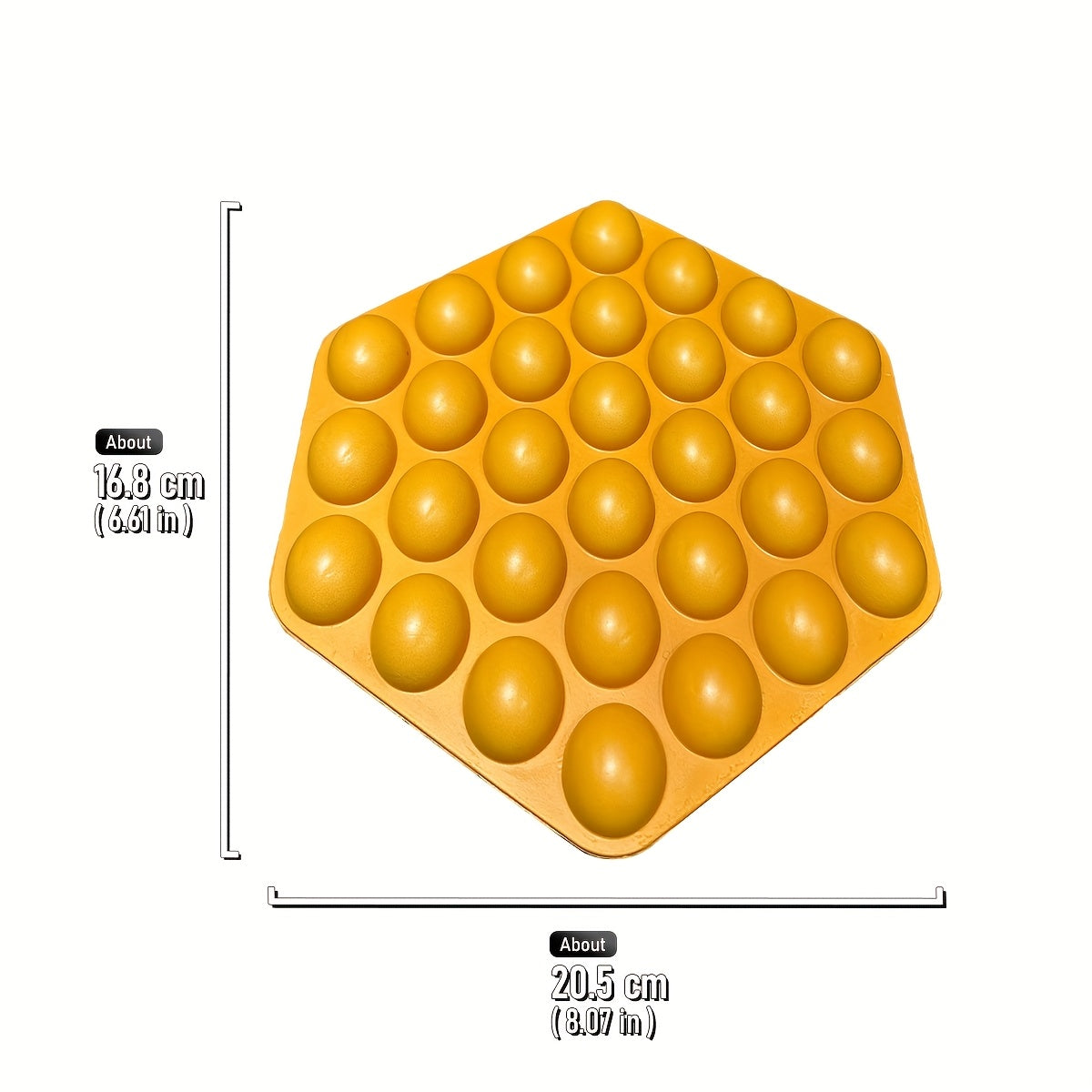 Yellow Faux Leather Egg Bubble Waffle Model for Bakery Display