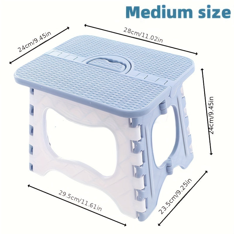 Portable Folding Stools With Handle Lightweight Compact Foldable Chair