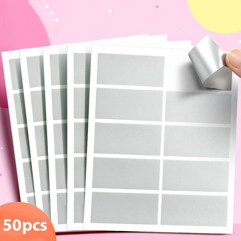 5pcs Scratch Card Stickers DIY Small Cards Self Adhesive Labels