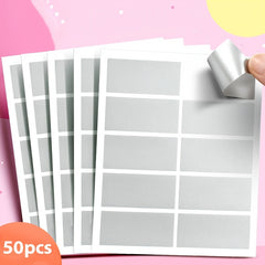 5pcs Scratch Card Stickers DIY Small Cards Self Adhesive Labels