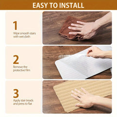 5pcs Stair Non Slip Rugs Safety Indoor Rugs For Kids Elderly And Pets