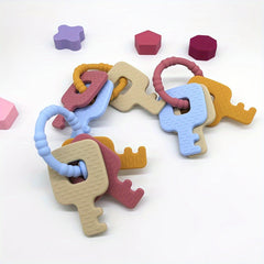 Silicone Key Toys Set - Pretend Play Sensory Toy for Kids