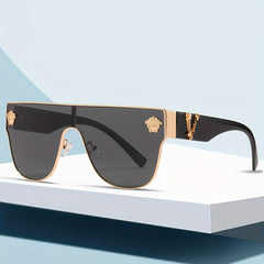 Men's Alloy Head Decoration Sunshade Sunglasses