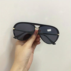 Casual Aviator Sunglasses Gradient Jelly Frame UV400