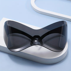 Oversized Shield Sunglasses Cyberpunk Mirror Lens UV400