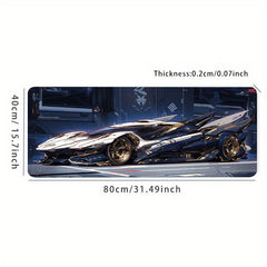 Anime Sports Car Long Mouse Pad Non-slip Waterproof Office Game Table Mat