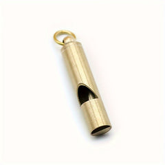 2pcs Outdoor Survival Brass Whistle Key Chain Pendant