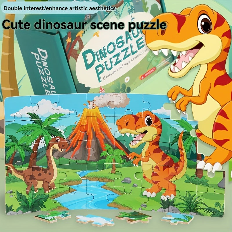 Dinosaur Puzzle for Kids - Educational Brain Teaser Game
